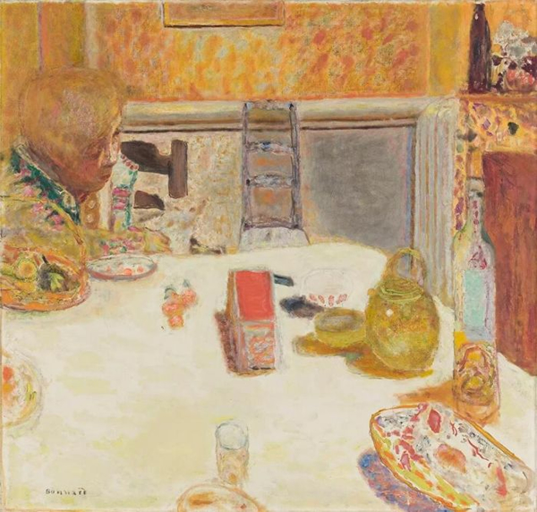 The dining room at Le Cannet，1932年，Pierre Bonnard，奥赛美术馆藏