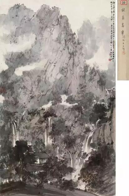傅抱石《林泉高寄》设色纸本 113.5×66.5cm 1945年