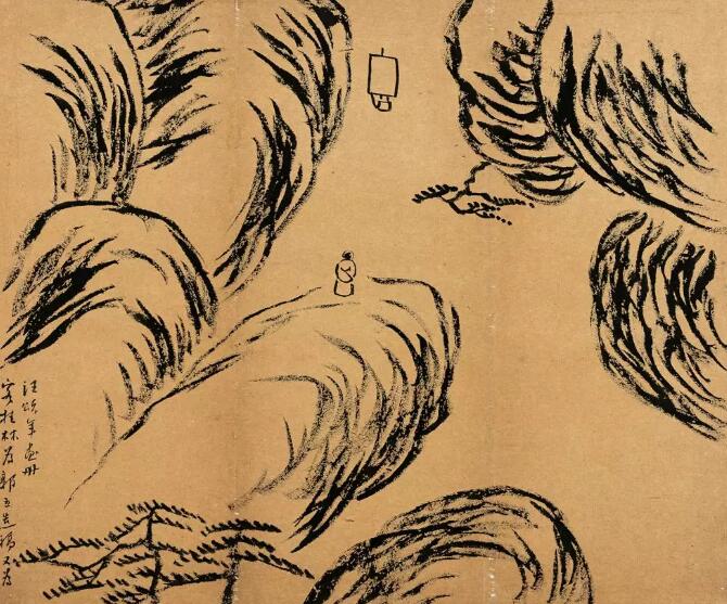 齐白石 客桂林造稿 纸本墨笔 33.5cm×40.5cm  1905年 北京画院藏