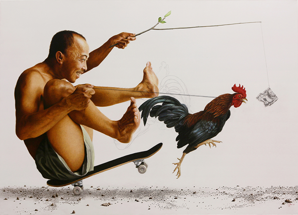 Art Xchange Gallery from Malaysia, Antoe Budiono, PHP (Empty Promises), 2018, Acrylic on Canvas, 160x115cm