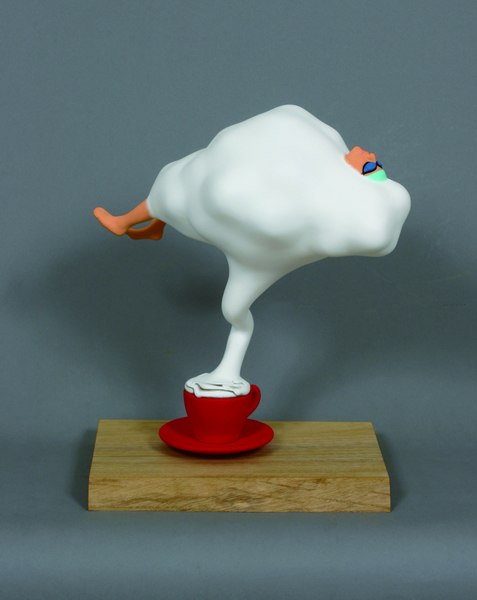 Gallery UG from Japan, Kunihiko Nohara, Cappucino R, Frp, camphor tree, 42 x 36 x 24cm, 2018