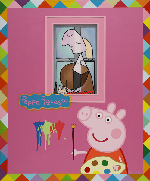 房培鑫 Pappa pigcasso 2018 布面丙烯 120×100cm 