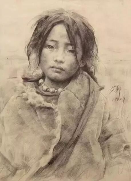 《陌生人》  55×40cm  1982年