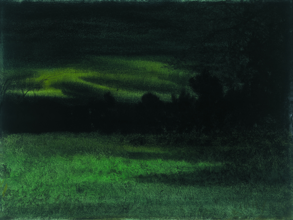 青春的夜 陈坚 2016年 水彩 76×57cm