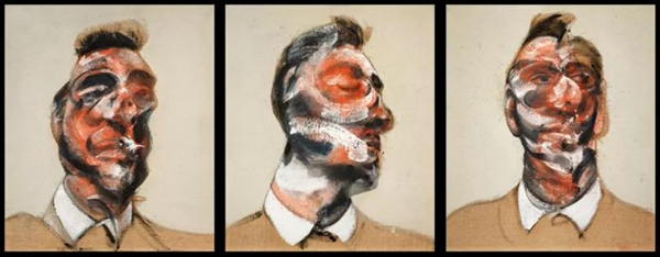 THREE STUDIES FOR PORTRAIT OF GEORGE DYER (ON LIGHT GROUND)