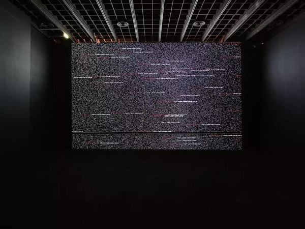 池田良司（Ryoji Ikeda），《数据争霸》（Data.tron [WUXGA version]），2011年，尺寸可变