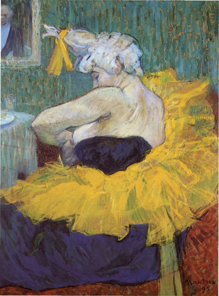 《小丑Cha-U-Kao》（La Clownesse Cha-U-Kao）， 亨利·德·图卢兹-洛特雷克（Henri de Toulouse-Lautrec）(1864-1901)