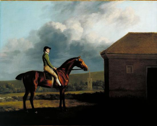 《奥索与骑师约翰·拉金》，George Stubbs，1768年