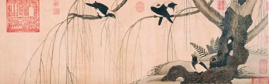 赵佶《柳鸦芦雁图》 上海博物馆藏