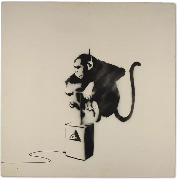 班克斯（Banksy）《猴子雷管》