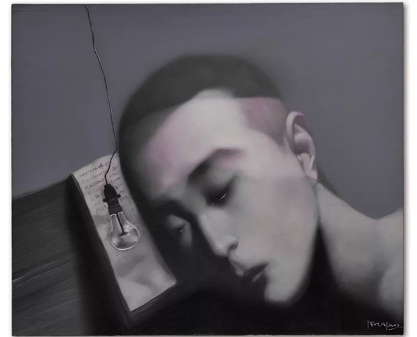 张晓刚《失忆与记忆 NO.8》