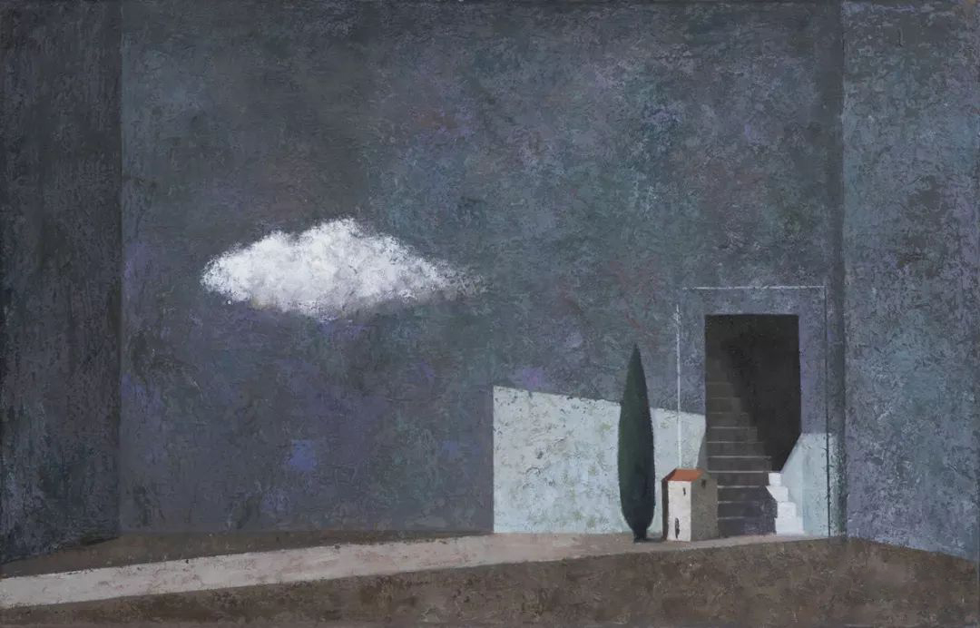 马提亚斯·布兰迪 《院内》 布面油画 90x140cm 2017年