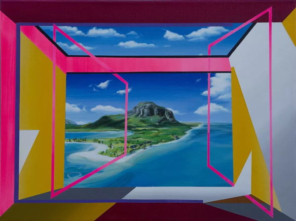 SEO 《 海洋呐喊 1 》 布面丙烯  30x40cm 2016年
