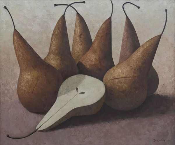 马提亚斯·布兰迪 《梨》布面油画 120x100cm 2002年