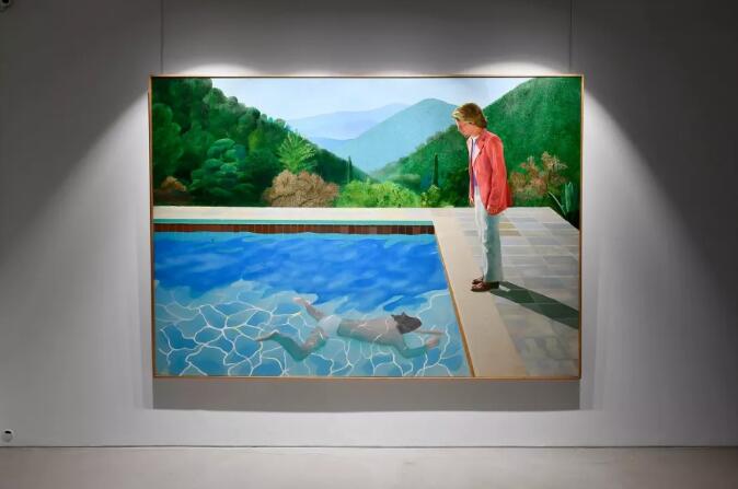大卫‧霍克尼《艺术家肖像（泳池与两个人像）》巡展日程：香港：9月28及29日，伦敦：10月3至5日，洛杉矶：10月23至27日
