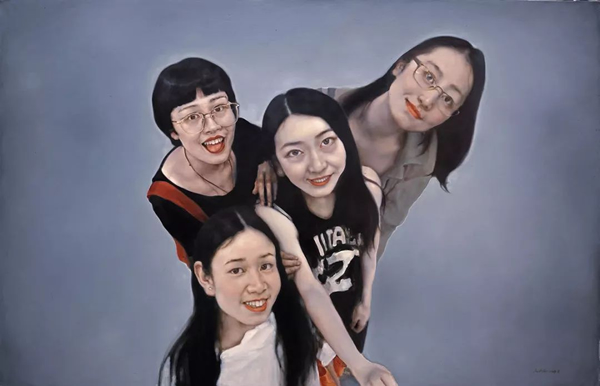 庞茂琨  《欢颜No.1》  布面油画  180 x 280 cm  2015
