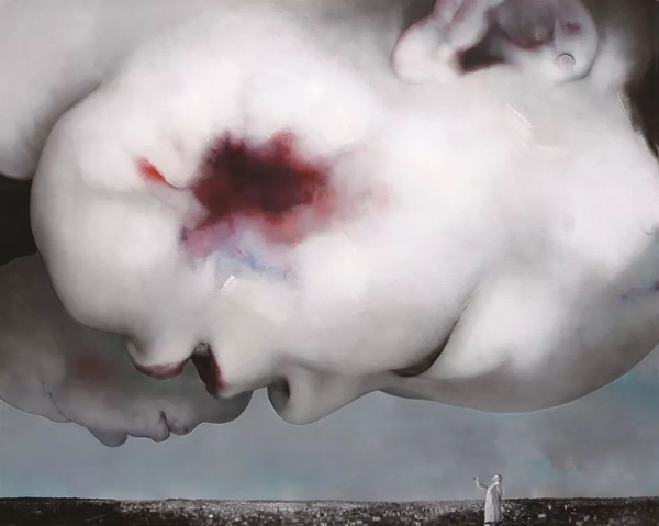 罗发辉  《图像的伤害No.7》   布面油画  200 x 300 cm  2008