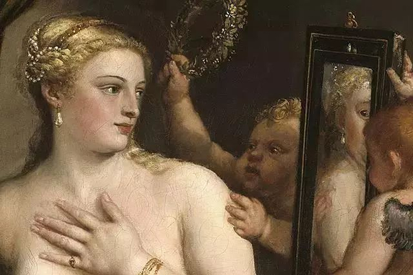 Venus with a Mirror by Titian, 1555（局部）