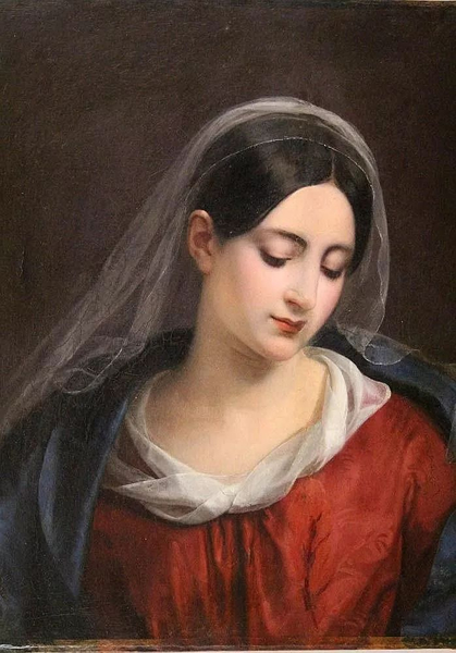 安格尔,圣母像 oil on canvas, 1867