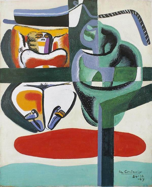 Le Corbusier, "Baigneuse, barque et coquillage", unknown date. © FLC/ADGAP