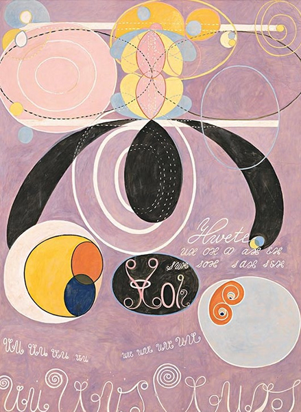Hilma af Klint, Youth,Group IV, No 6. The Ten Largest, 1907