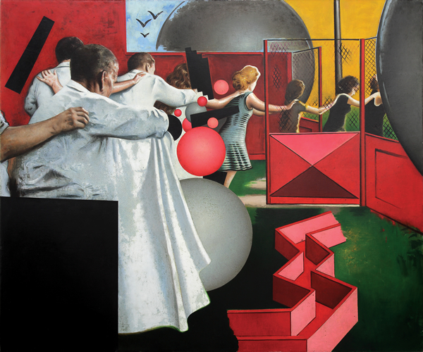 节日大街-鲁斯兰·瓦什克维奇-2012-粗麻布、油画颜料-150×180cm