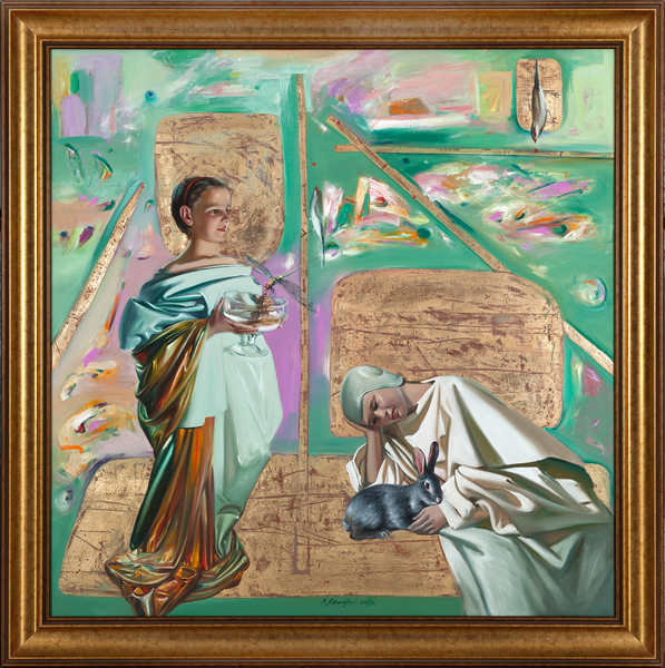 童年-阿尔舍 夫斯 基·维克多尔-2003-粗麻 布油 画颜料-150× 150cm