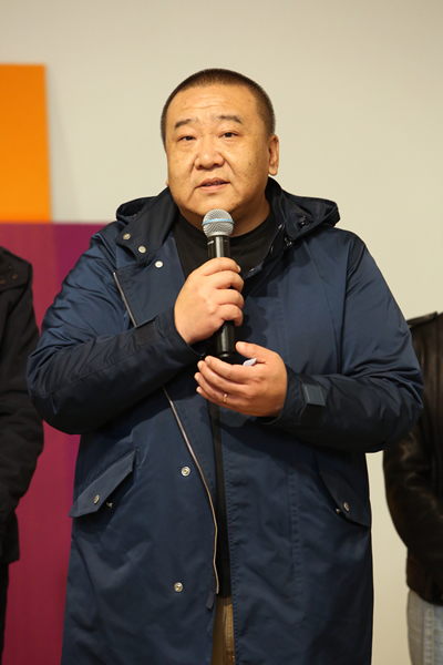 ▲ 参展艺术家唐骁致辞