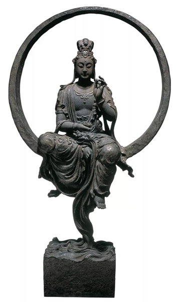 水月观音 Water-Moon Avalokitesvara 75x36x128cm