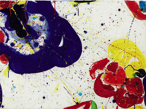 山姆弗朗西斯（Sam Francis），《斑点》1964 年作，压克力纸本，56.8 x 76 公分估价：65万至95万港元