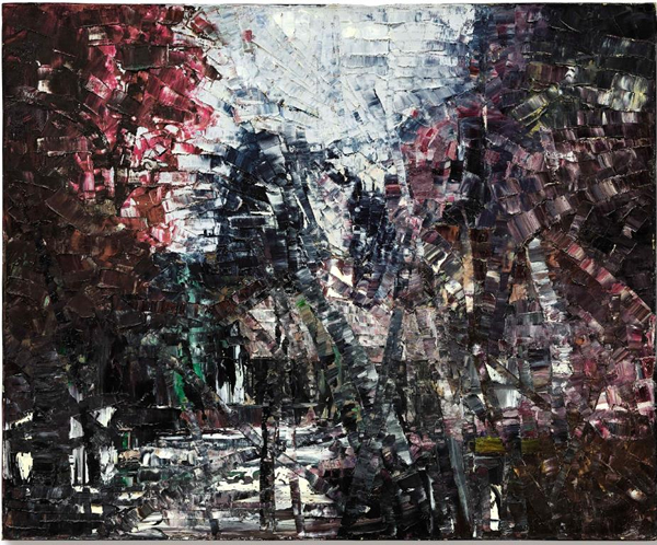 让保罗里奥佩勒（Jean-Paul Riopelle）《无题》1960 年作，油画画布，91 x 110.5 公分估价：280 万至 450 万港元
