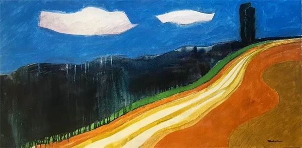 在路上 徐文华 美国 75x150cm