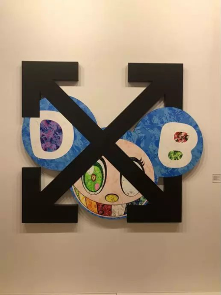 村上隆与维吉尔‧阿伯洛（Virgil Abloh）合作作品2（高古轩）。来源：99艺术网