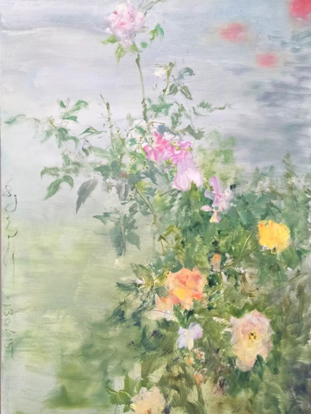 ▲ 何多苓 杂花写生NO.3-12 布面油画 80×60cm