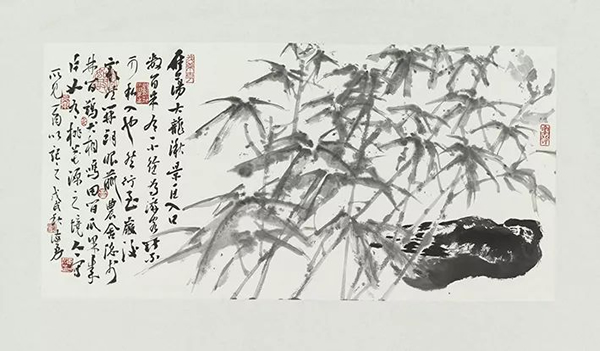 刘海勇 大龙湫所见    39×75cm   纸本水墨   2018