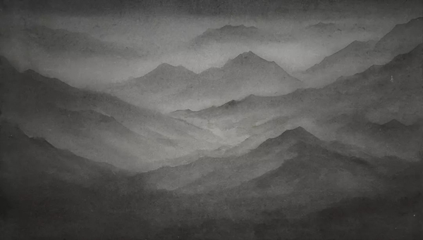 金泽友那 Silent Moment #201809 40×70cm   纸本水墨   2018