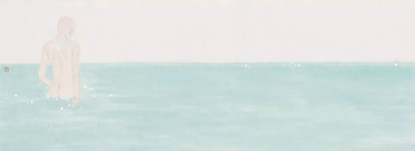 李戈晔 远方    35×94cm   纸本设色   2017