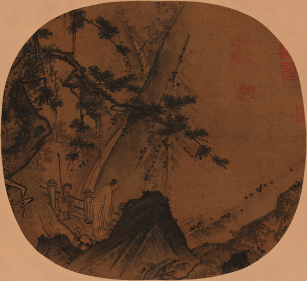 丁野夫(约1368前后在世) 听泉图
