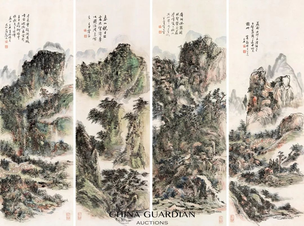 黄宾虹 《山水四绝》
