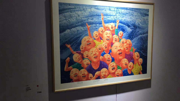 钰空间推出的方力钧版画《2013春》