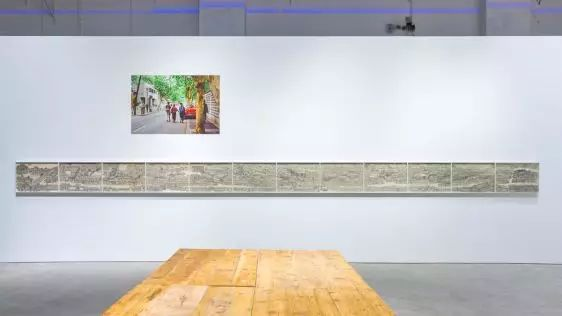 曹明浩和陈建军参展作品《一段河流在注解之后》
