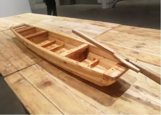 曹明浩和陈建军参展作品《一段河流在注解之后》
