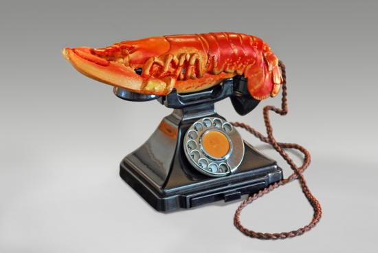 红色版龙虾电话，1938年，Salvador Dalí