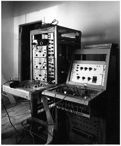 Nam June Paik and Shuya Abe’s Paik-Abe Video Synthesizer, 1969–72, made for WNET-TV/Channel 13, New York. Photo: Peter Moore