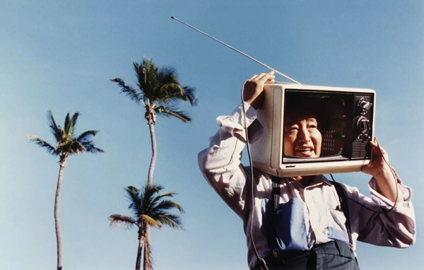 Nam June Paik in Miami, c. 1990. Photo: Brian Smith