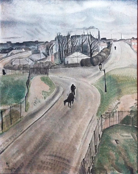 ▲ 藤田嗣治风景画作品