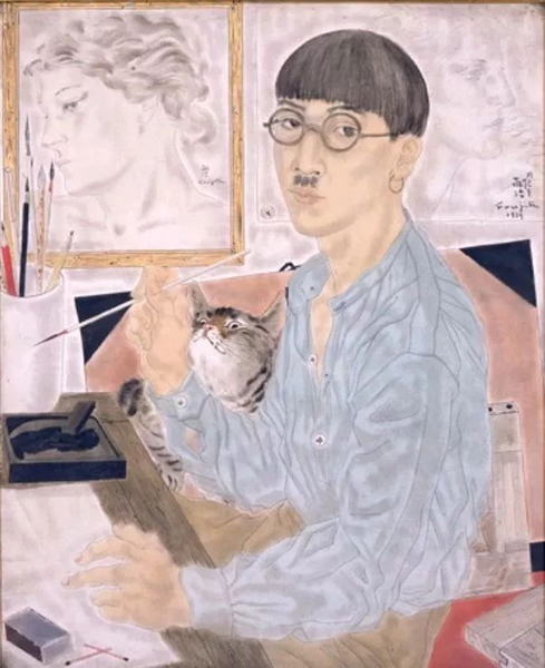 ▲ 藤田嗣治《自画像》