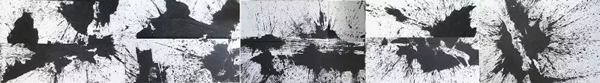 洪耀  《水墨弹性》 纸本水墨  200×1450cm  2008年