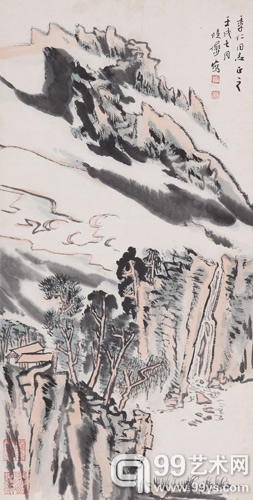 陆俨少雁荡胜概