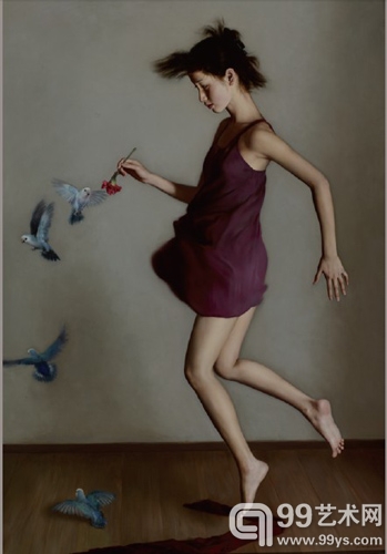 李贵君 《飞》190x126cm 2008年 布面油画